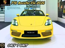 2026 Porsche 718 2.0 Boxster Convertible, BEST OFFER, Racing Yellow, Only 1 Unit, Ready Stock (PENGIRIMAN SELURUH WILAYAH INDONESIA)