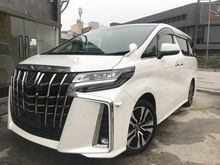 Toyota Alphard 2.5 Sc unregister 2018 5 star Gred A