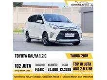 2018 Toyota Calya 1.2 G MPV Matic Putih Kondisi Terbaik Siap Pakai Harga Termurah