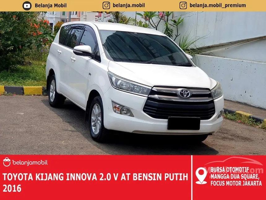 Jual Mobil Toyota Kijang Innova 2016 V 2.0 di DKI Jakarta Automatic MPV Putih Rp 220.000.000