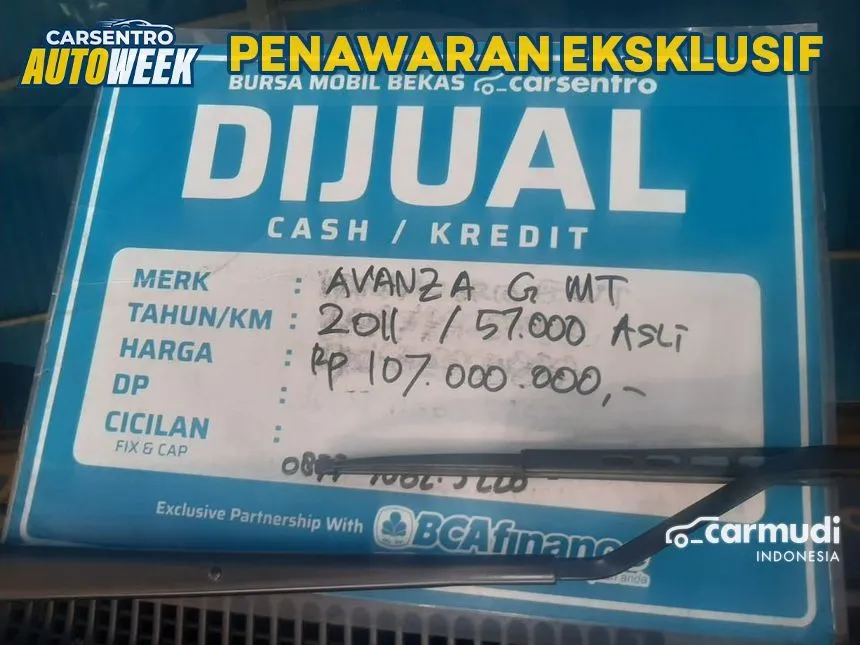 2011 Toyota Avanza G MPV