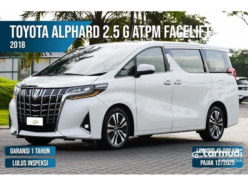 2018 Toyota Alphard G MPV