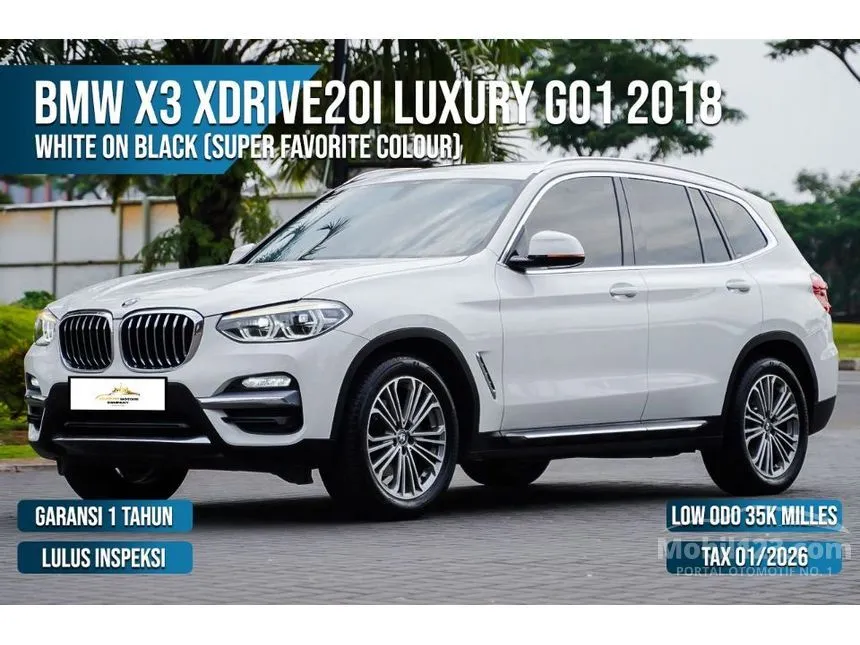 Jual Mobil BMW X3 2018 xDrive20i Luxury 2.0 di Banten Automatic SUV Putih Rp 512.000.000