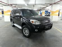 2013 Ford Everest XLT Diesel at full original hitam siap pakai low km 50.000 tgn pertama dari baru ANTIK