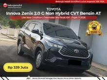 2024 Toyota Kijang Innova Zenix 2.0 G (Non Premium Color) MPV Non Hybrid CVT Bensin AT 2024/2025 [ LOW KM 9RB ]