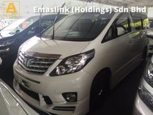 2012 Toyota Alphard 2.4 SC Pilot Seats Sunroof Theatre Mega Spec Platinum Dealer Unregistered