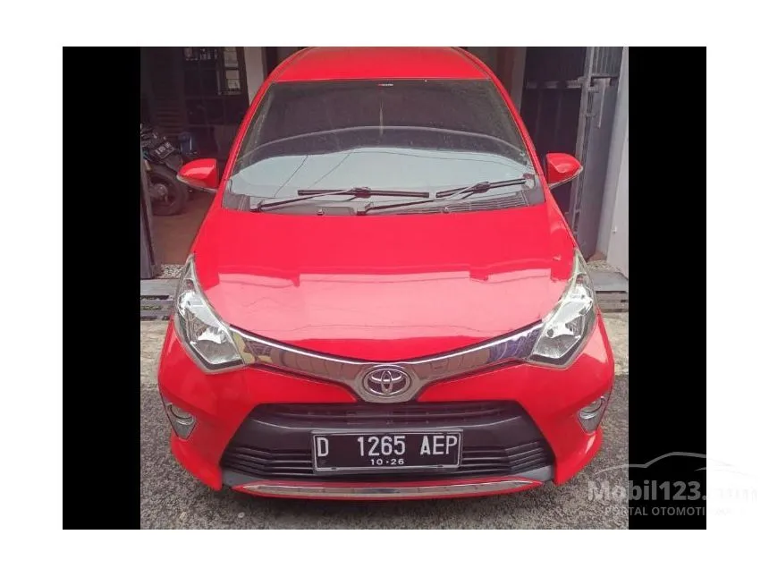 Jual Mobil Toyota Calya 2016 G 1.2 di Jawa Barat Automatic MPV Merah Rp 123.000.000