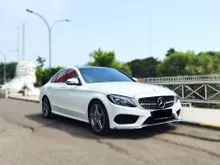 2018 Mercedes-Benz C300 2.0 AMG Line Sedan,9G Tronic,White on Black,Panoramic Sunroof,NIK 2018,a/n Pribadi,GENAP,pjk MEI 2027,Milles 11K RECORD