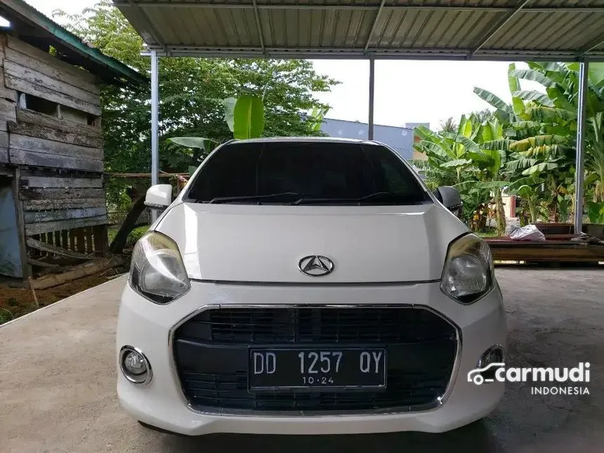 Jual Mobil Daihatsu Ayla 2014 X 1.0 di Sulawesi Selatan Automatic Hatchback Putih Rp 89.000.000