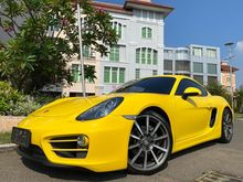 2013 Porsche Cayman 2.7 981 Coupe Reg.2014 Yellow On Black Km20rb Full Option #AUTOHIGH #BEST OFFER