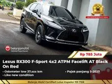2021 Lexus RX 300 2.0 F Sport SUV 4x2 ATPM Facelift AT Black On Red NIK 2021 [ LOW KM ]