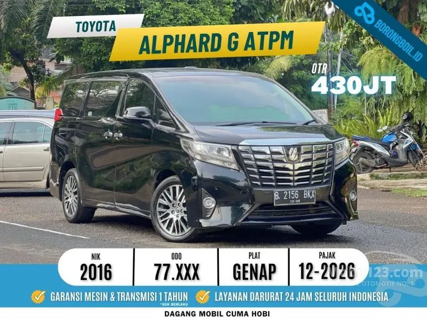 2016 Toyota Alphard G MPV