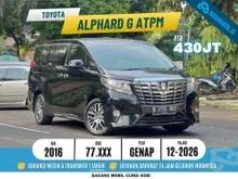 2016 Toyota Alphard 2.5 G MPV ATPM - MOBIL RAWATAN ISTIMEWA, LOW KM, SIAP PAKAI, CASH n KREDIT TDP Hanya 5 Juta - LOW PRICE