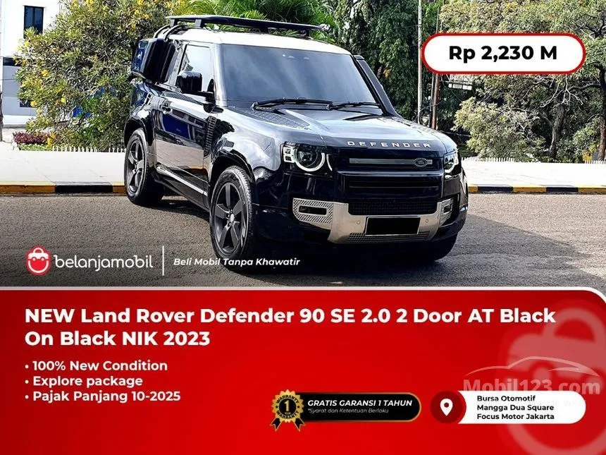 Jual Mobil Land Rover Defender 2023 90 P300 Explorer Package 2.0 di DKI Jakarta Automatic SUV Hitam Rp 2.230.000.000