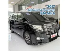 2016 Toyota Alphard 2.5 GSC Package MPV Premium Sound CBU Black Hitam G SC 2017