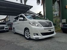 2012 TOYOTA ALPHARD 2.4 S SPEC WITH ELECTRIC SEAT ** FREE ONE YEAR WARRANTY ** FREE ROAD TAX **