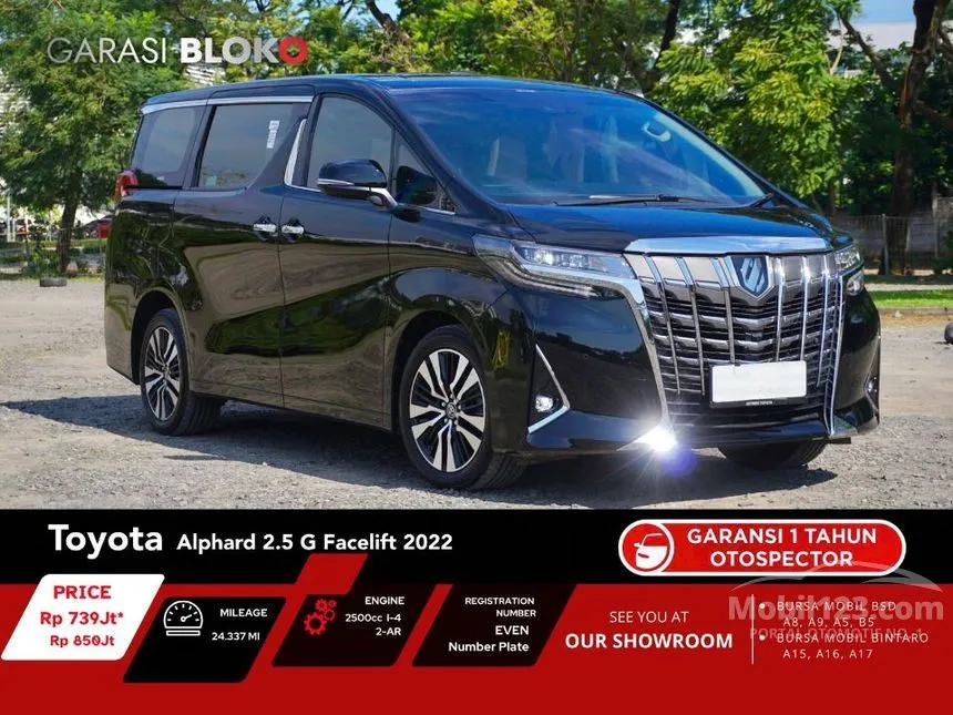 2022 Toyota Alphard G MPV