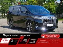2022 Toyota Alphard 2.5 G MPV ATPM Black on Beige