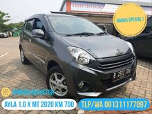 2020 Daihatsu Ayla 1,0 X MT KM 700 cash 92jt