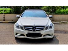 2011 Mercedes-Benz E250 1.8 CGI Cabriolet Coupe (CBU) AT White On Black - KM 40RIBUAN cash credit bisa dibantu