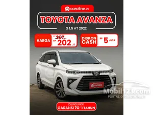 2022 Toyota Avanza 1.5 G MPV