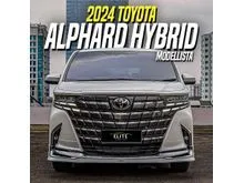 2024 Toyota Alphard 2.5 HEV Modelista (Premium Color) MPV White on Black Hybrid Modelista Putih