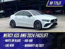 2023 Mercedes-Benz AMG A35 2.0 4MATIC Sedan Facelift White on Black Putih Mercy A 35 2024