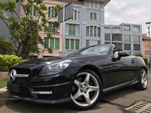 2012 Mercedes-Benz SLK250 1.8 AMG Convertible Black On Beige Km15rb Magic Sky ATPM Full Option TDP.225JT