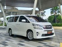 2012 Toyota Vellfire 2.4 ZG Van Wagon Pemakaian Pribadi