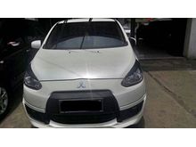 Mitsubishi Mirage 1.2 GLS 2015 AT white elegant , like new , TDP 5 juta aja gan