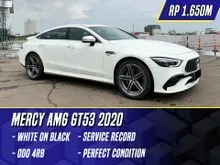 2019 Mercedes-Benz AMG GT 3.0 53 4MATIC+ Coupe White on Black Putih Mercy GT53 2020