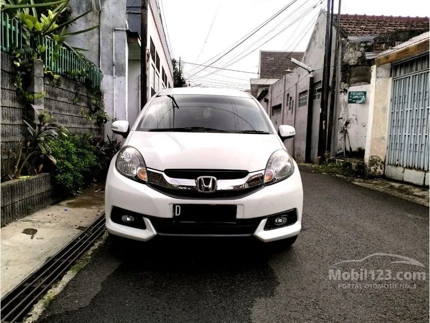 Jual Mobil Honda Mobilio 2014 E 1.5 di Jawa Barat Manual MPV Putih Rp 122.500.000