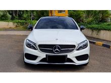 2017 Mercedes-Benz C43 AMG 3.0 AMG 4Matic Coupe CBU White On Black - VERY LOW KM 10RIBUAN ASLI ANTIK - PAJAK PANJANG - MEWAH SPORTY MANTAP