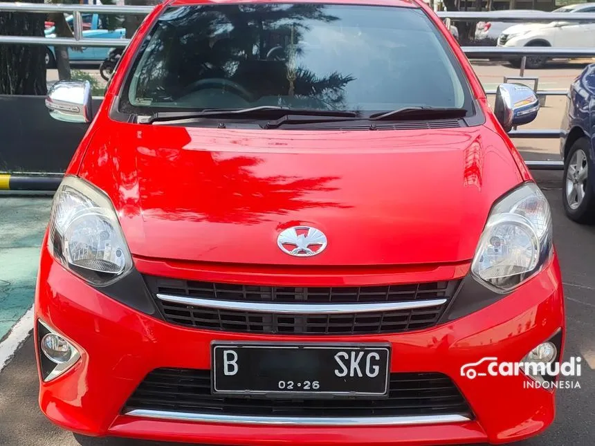 Jual Mobil Toyota Agya 2016 G 1.0 di Jawa Barat Automatic Hatchback Merah Rp 95.000.000