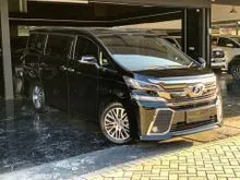 2015 Toyota Vellfire 2.5 ZG Van Wagon