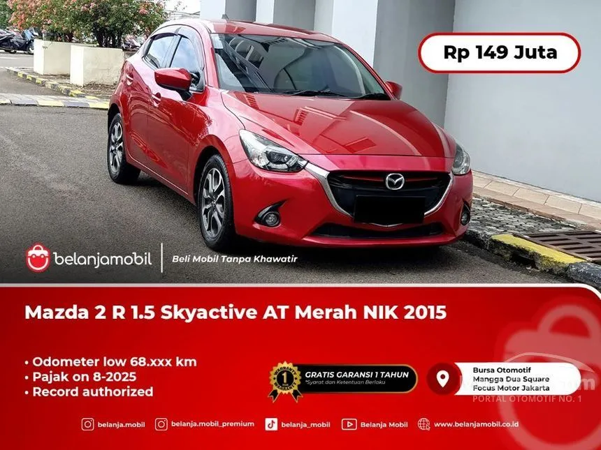 Jual Mobil Mazda 2 2015 R 1.5 di DKI Jakarta Automatic Hatchback Merah Rp 149.000.000