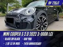 2021 MINI Cooper 2.0 S 3 Door Hatchback 74th Anniversary Limited Edition LCI Black Hitam 2 Door