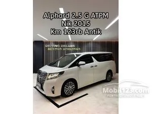 2015 Toyota Alphard 2.5 G MPV
