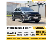 2025 Hyundai Creta 1.5 N Line SUV Matic Hitam Kondisi Like New Siap Pakai