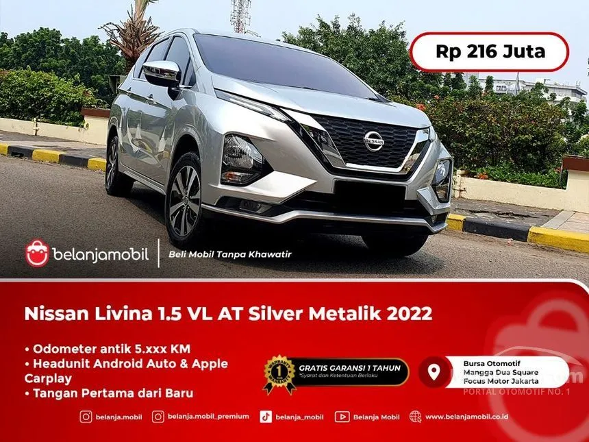 Jual Mobil Nissan Livina 2022 VL 1.5 di DKI Jakarta Automatic Wagon Silver Rp 216.000.000