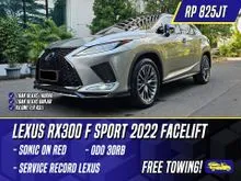 2022 Lexus RX 300 2.0 F Sport SUV Facelift RX300 FSport RX300 Sonic Titanium on Red Grey Abu-abu Abu
