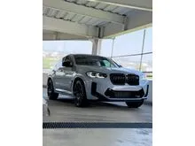 2023 BMW M4 3.0 Competition Coupe Brooklyn Grey on Red Odo 10 Rb (TERMURAH)