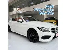 2017 Mercedes-Benz C300 2.0 AMG Cabriolet Convertible White on Red Brown Mercy C 300 Cabrio Putih