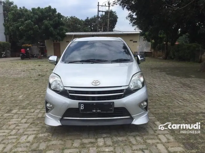 Jual Mobil Toyota Agya 2014 TRD Sportivo 1.0 di Jawa Barat Automatic Hatchback Silver Rp 95.000.000