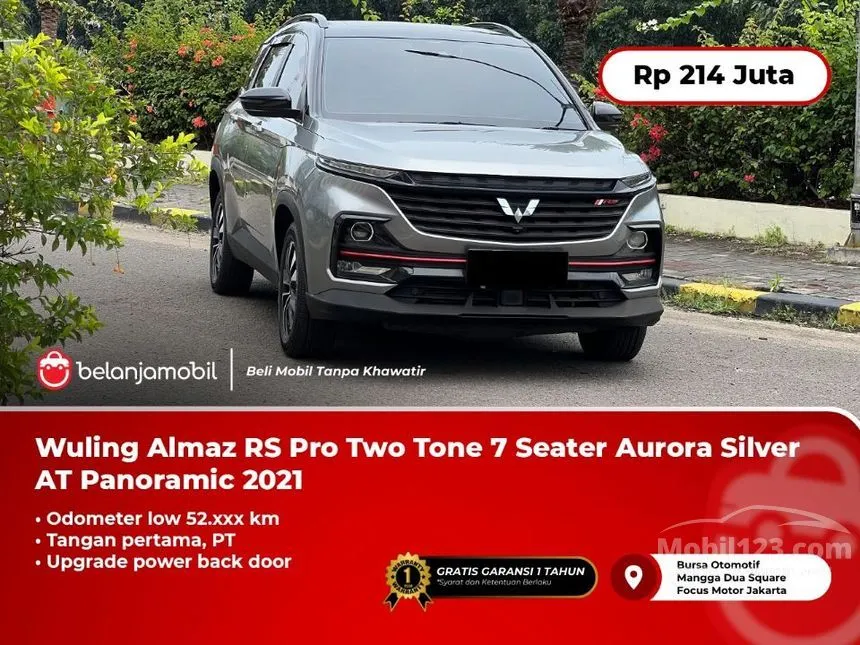 Jual Mobil Wuling Almaz 2021 RS Pro 1.5 di DKI Jakarta Automatic SUV Silver Rp 214.000.000