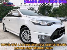 2015 Toyota Vios 1.5 G FULL SPEC FULL SVC RCD FULL BODYKIT LEATHER SEAT