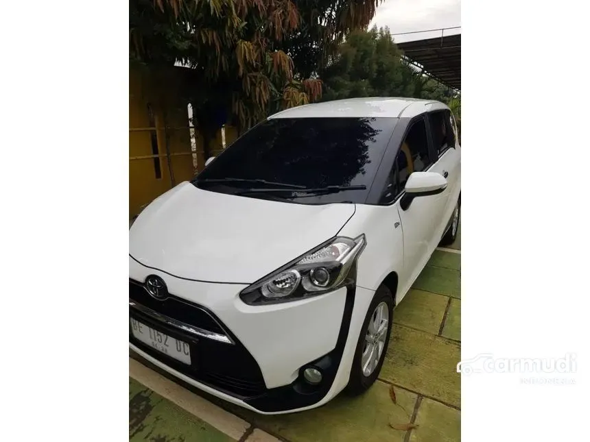 Jual Mobil Toyota Sienta 2017 G 1.5 di Lampung Manual MPV Putih Rp 155.000.000
