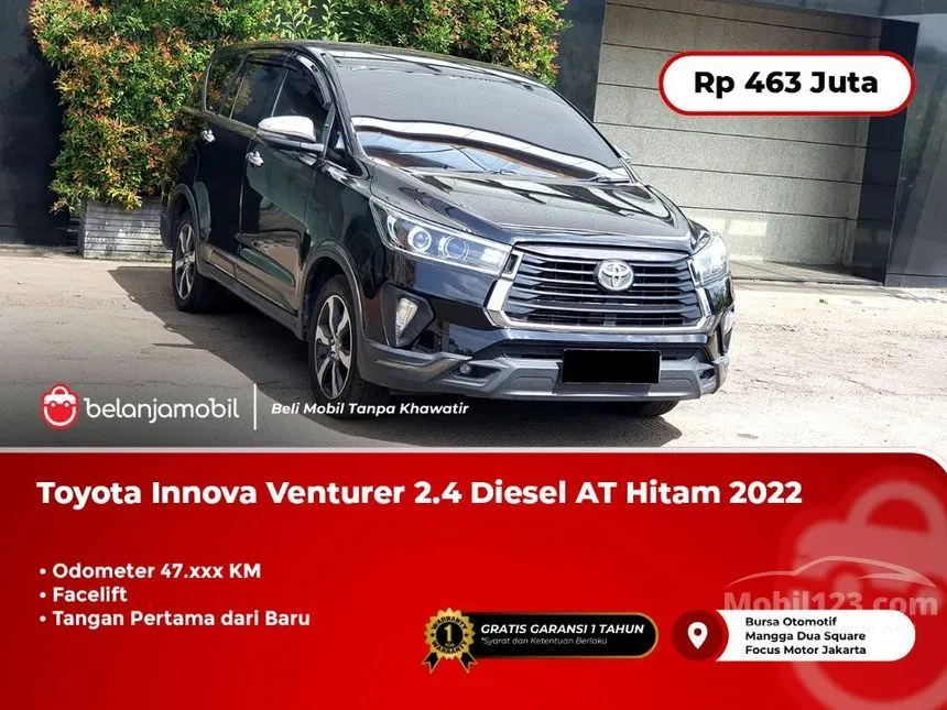 Jual Mobil Toyota Innova Venturer 2022 2.4 di Jawa Barat Automatic Wagon Hitam Rp 463.000.000