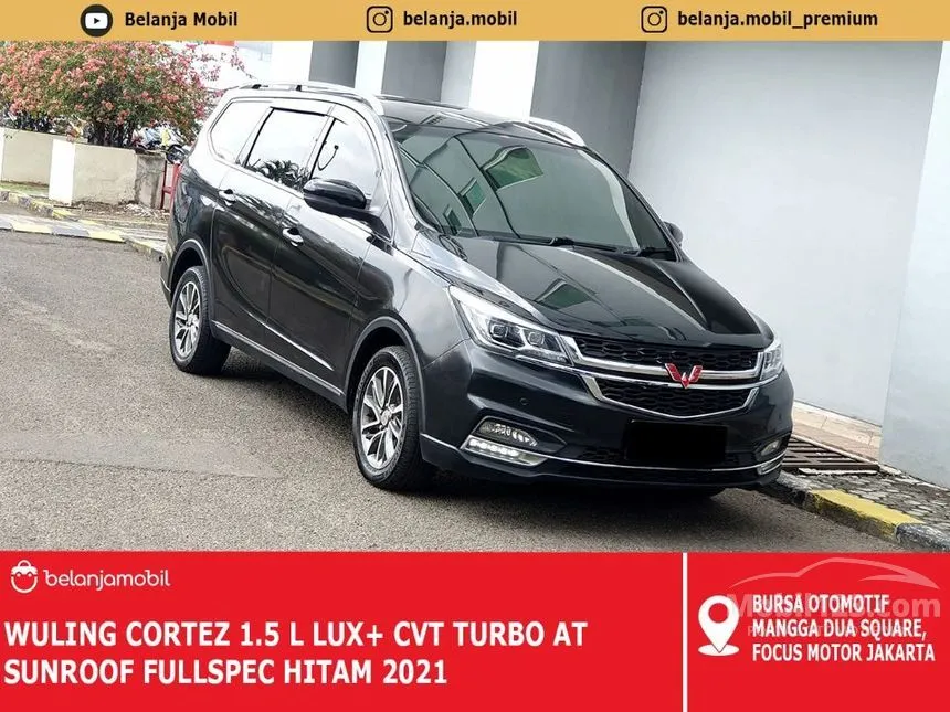 Jual Mobil Wuling Cortez 2021 CT L Lux+ 1.5 di DKI Jakarta Automatic MPV Hitam Rp 159.000.000