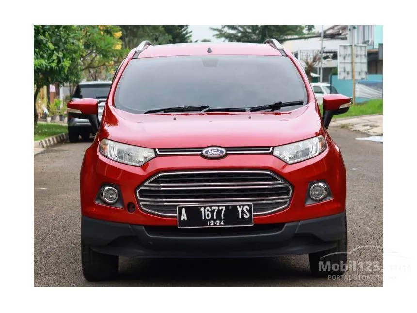 Jual Mobil Ford EcoSport 2015 Titanium 1.5 di Banten Automatic SUV Merah Rp 115.000.000